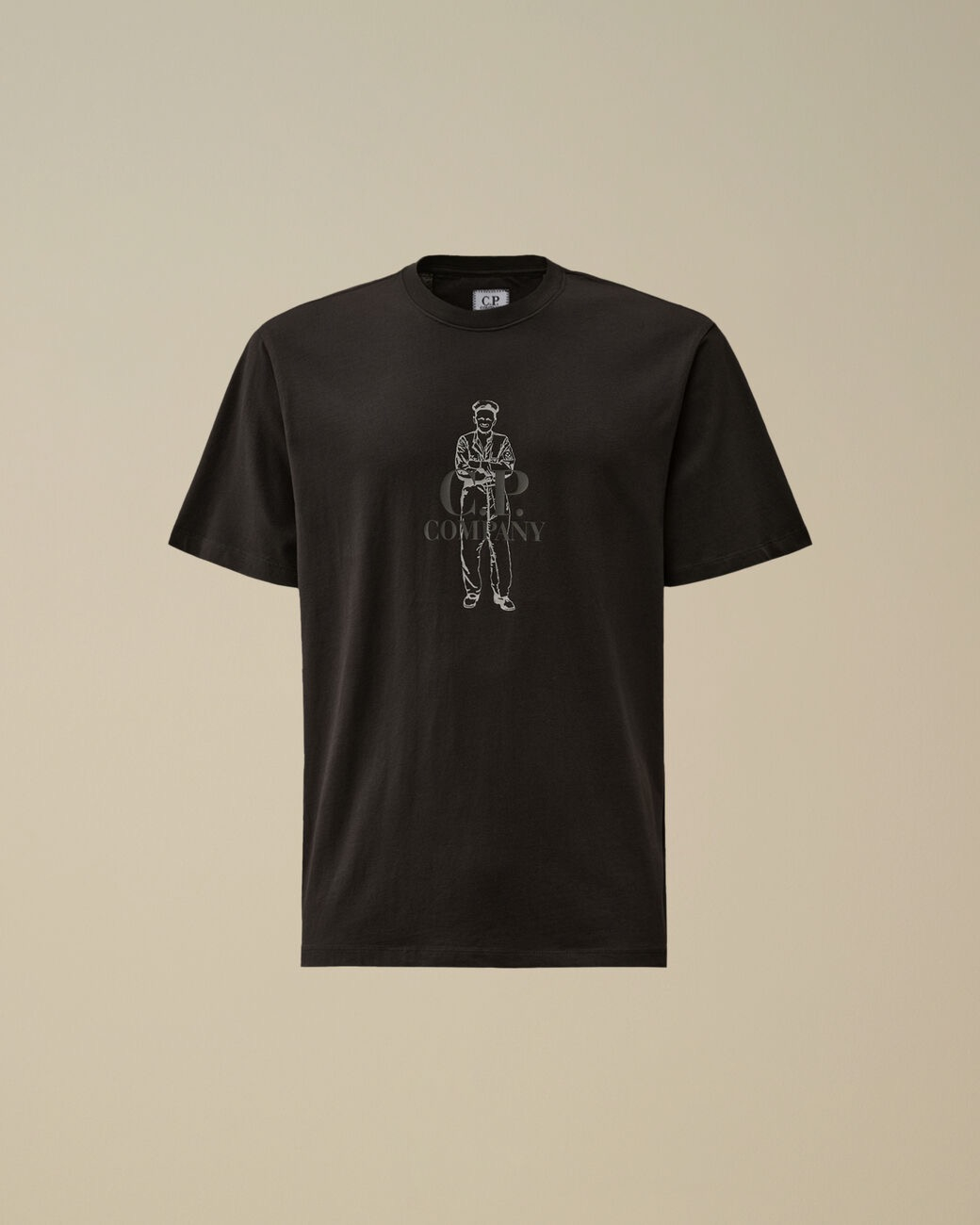 Cp Company T-shirt Britisch Sailor T-shirt Zwart