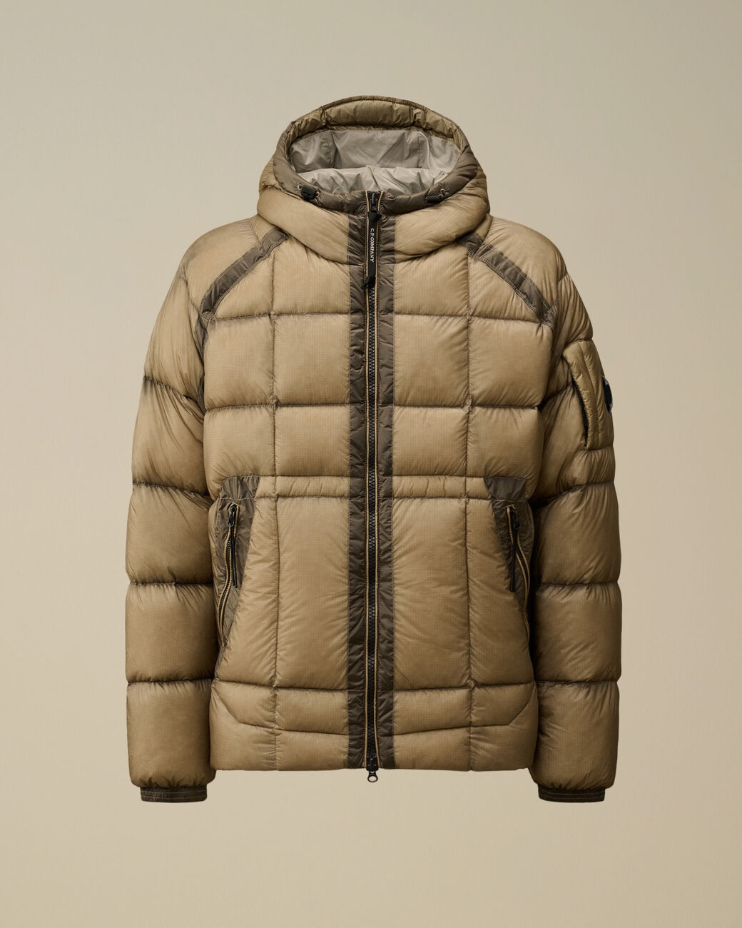 Cp Company Jas D.d. Shell Hooded Medium Down Jacket L-bruin