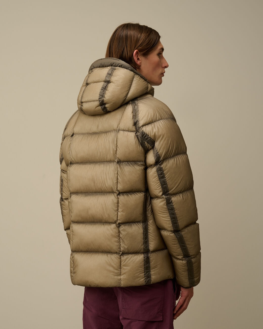Cp Company Jas D.d. Shell Hooded Medium Down Jacket L-bruin