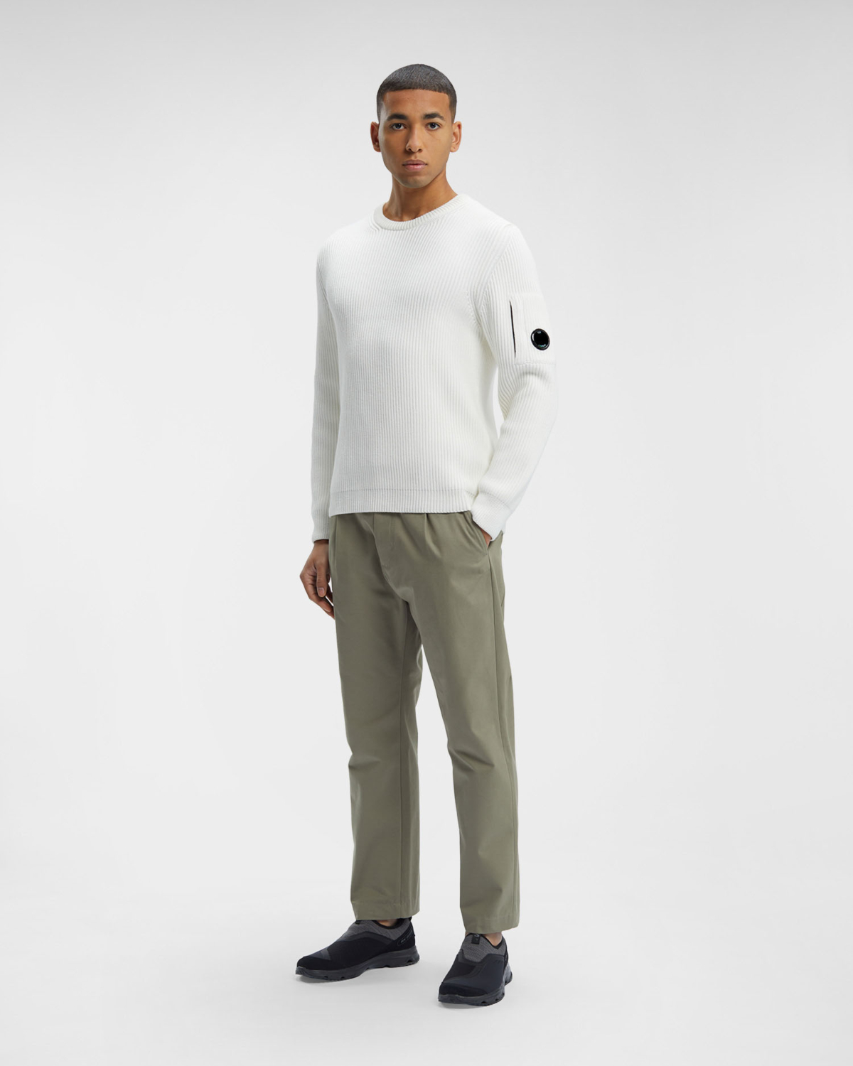 Cp Company Trui 15cmkn077a Off White