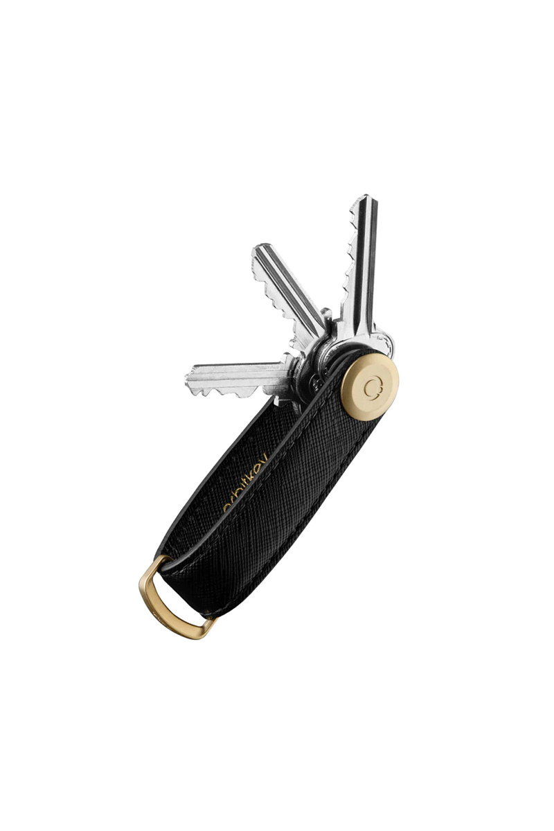 Orbitkey Gadget Saffiano Leather Zwart
