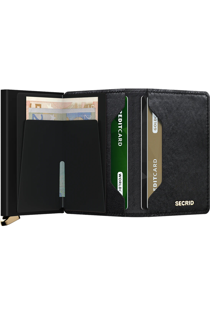 Secrid Portemonnee Slim Emboss All Black