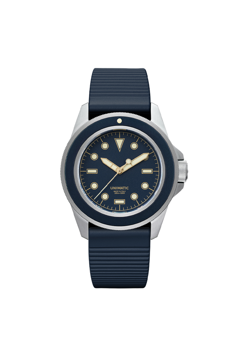Unimatic Horloge U1s-8n  Edition Of 400 D-blauw