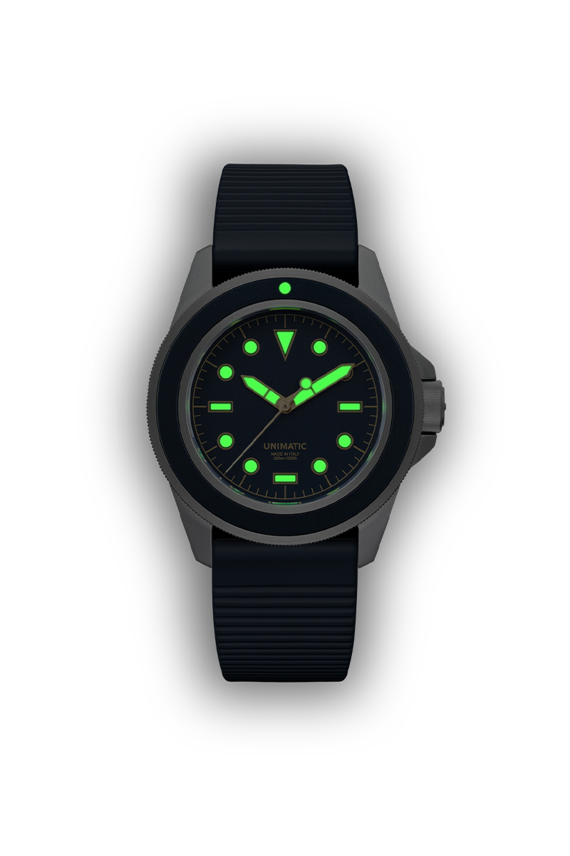 Unimatic Horloge U1s-8n  Edition Of 400 D-blauw