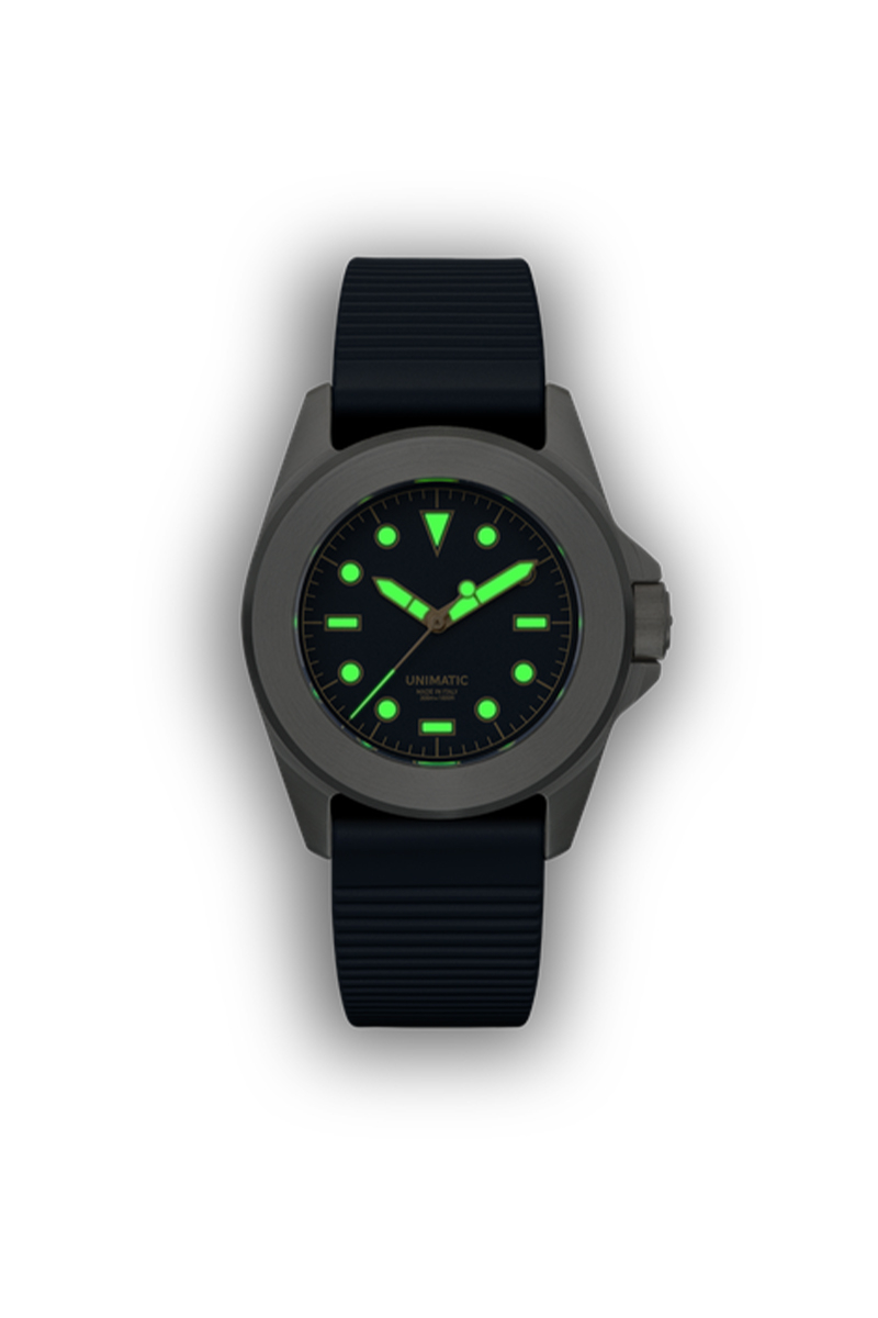 Unimatic Horloge U4s-8n  Edition Of 400 D-blauw