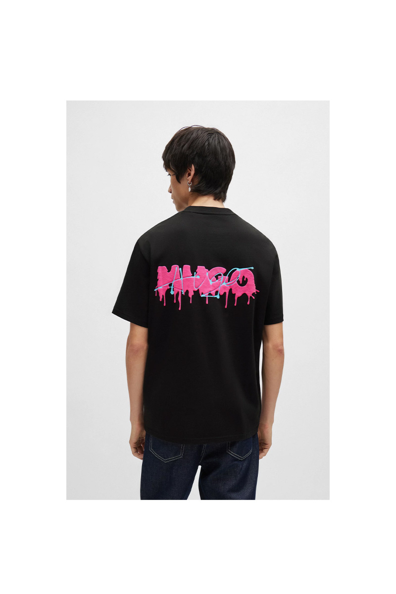 Hugo Boss T-shirt Dindion Zwart