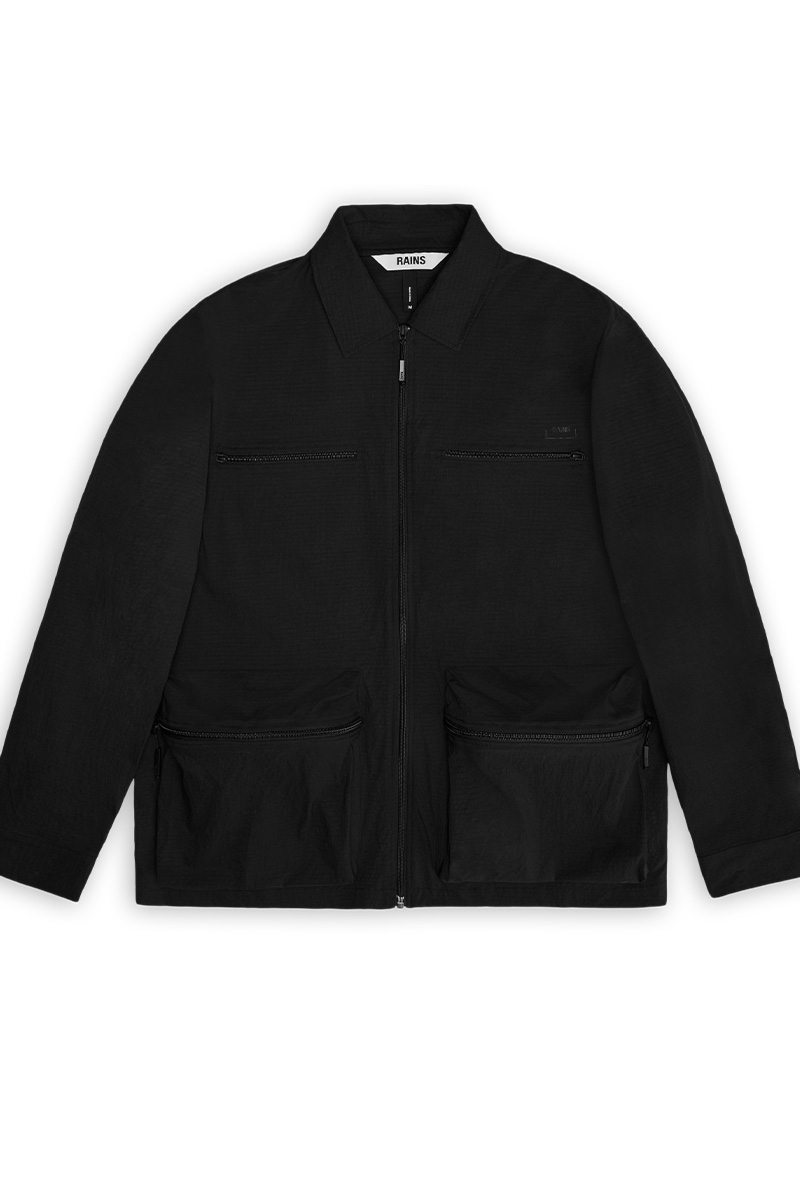 Rains Shirt Tomar Overshirt Zwart