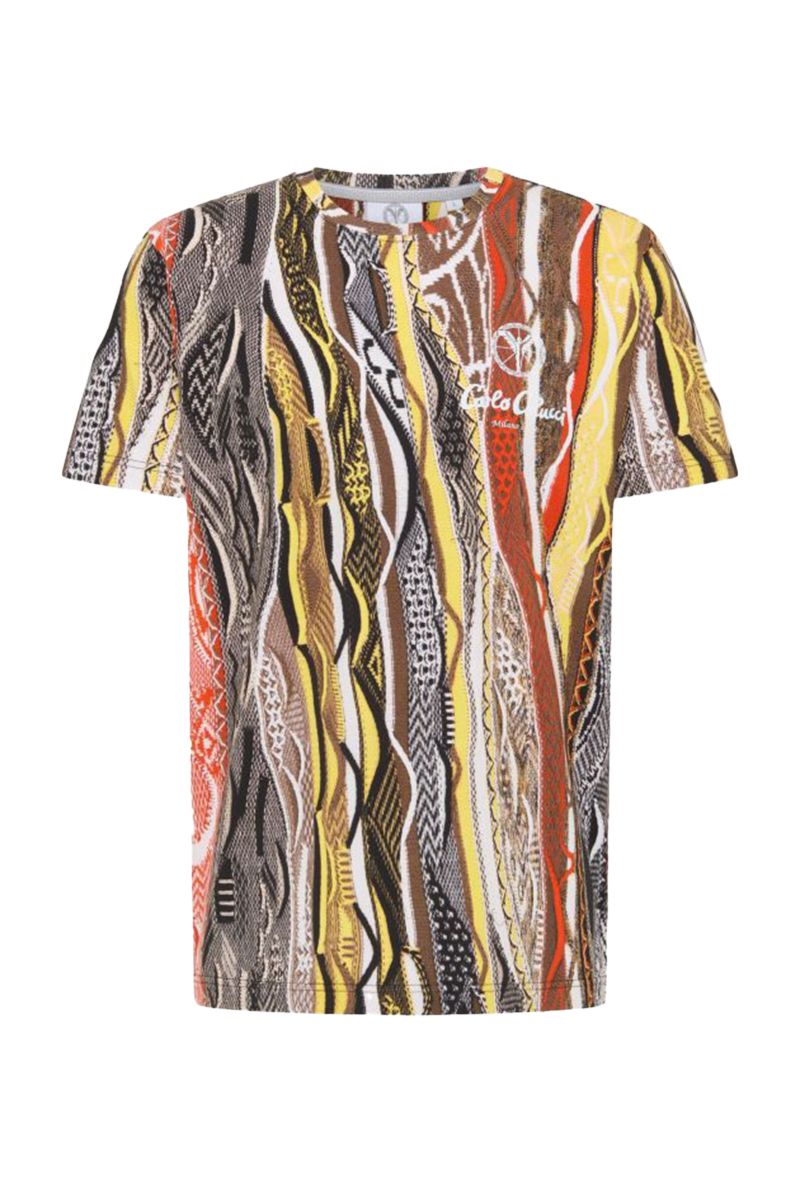 Carlo Colucci T-shirt C3447 Geel