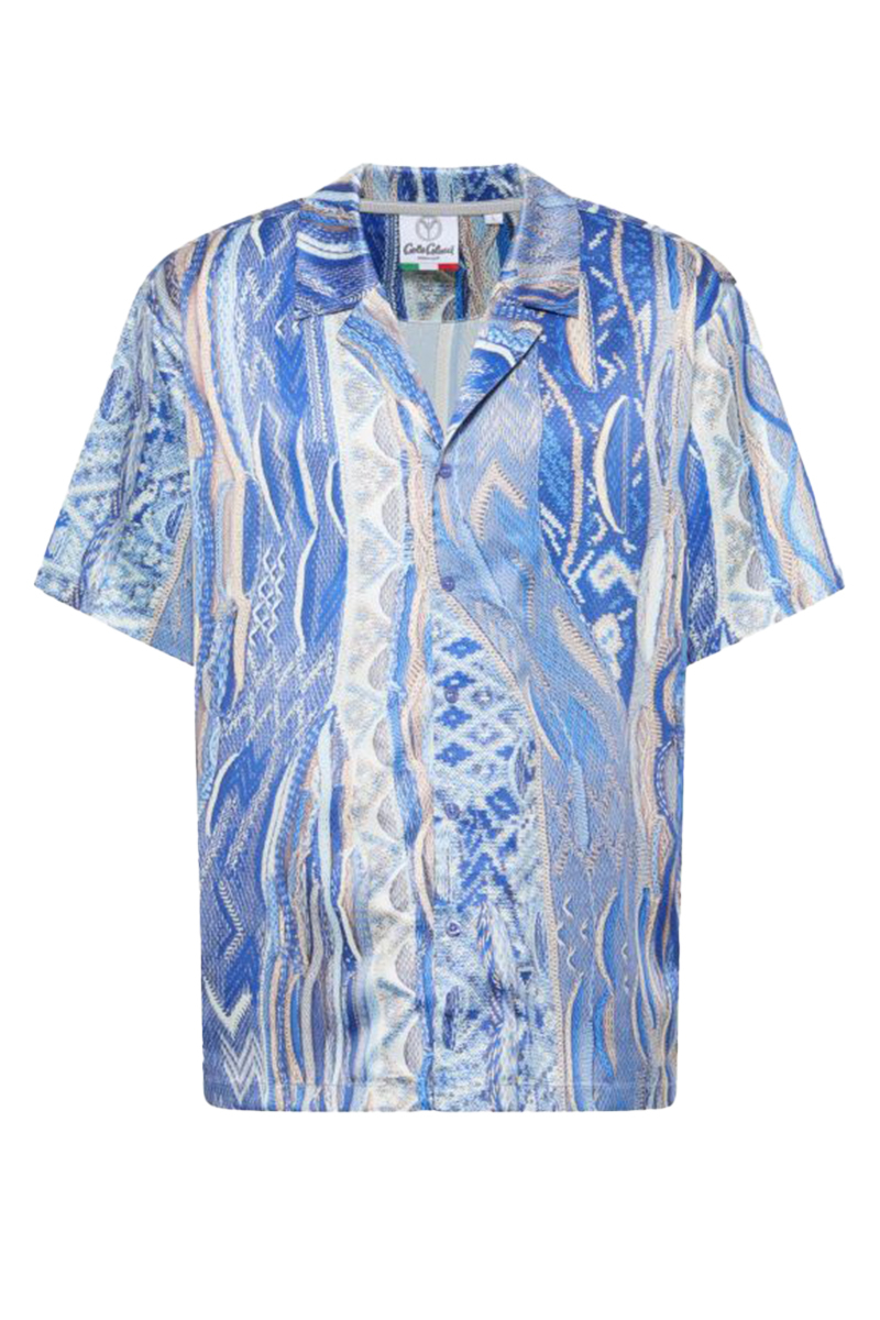 Carlo Colucci Shirt C4731 L-blauw