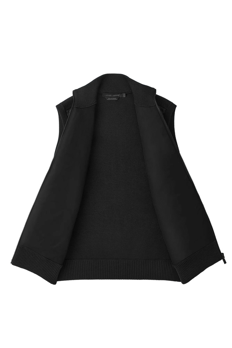 Canada Goose Bodywarmer Hybridge Knit Vest Zwart