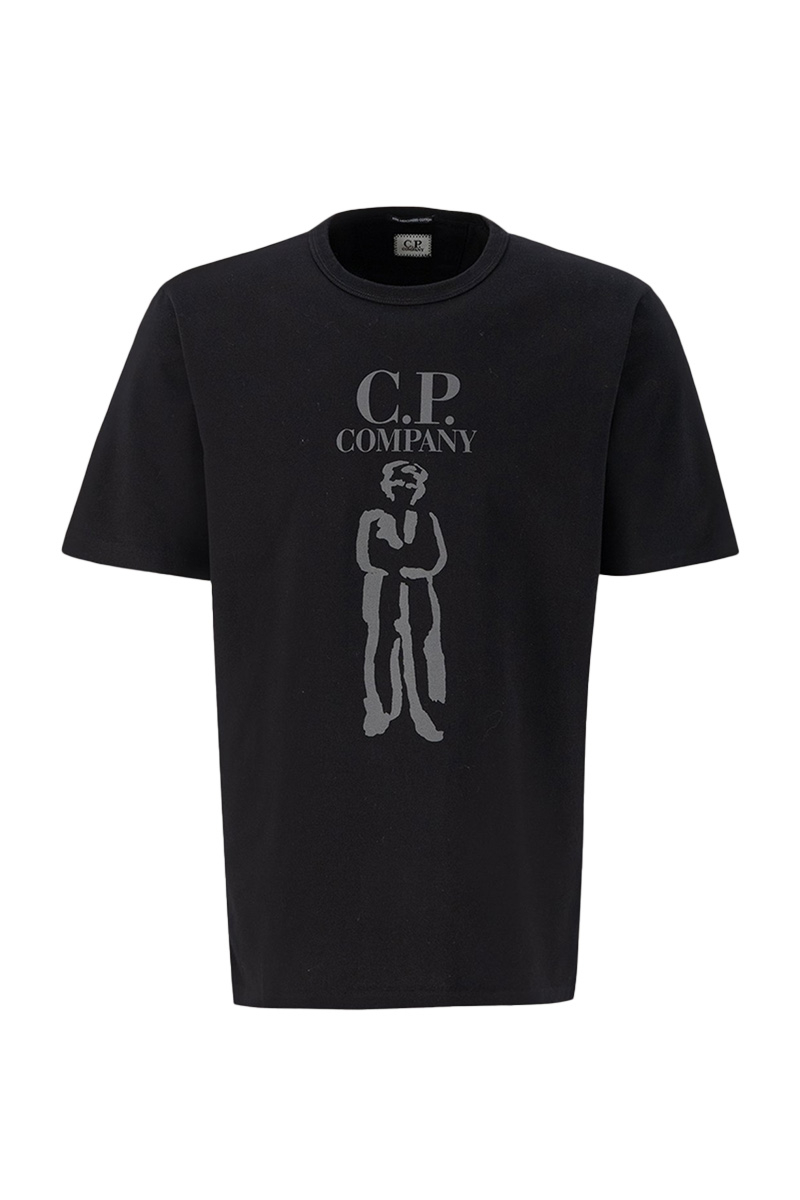 Cp Company T-shirt 16cmts145a Zwart