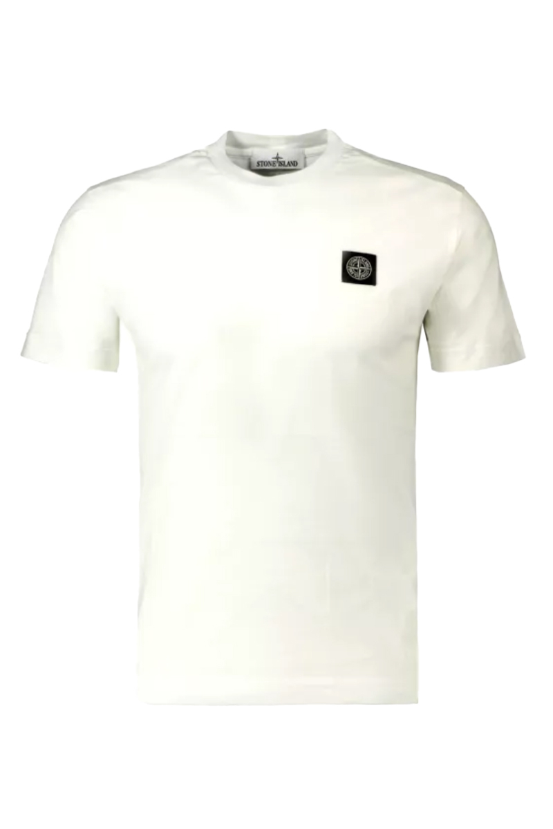 Stone island t shirt wit best sale
