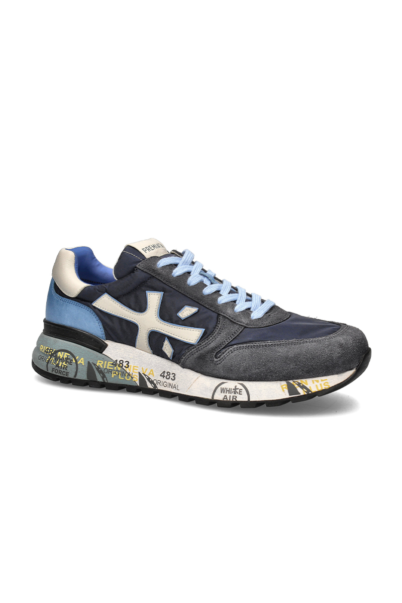 Premiata Schoenen Mick D-blauw