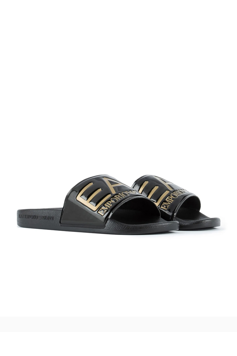 Ea7 Slippers Xcc22-xcp001 Zwart Ov