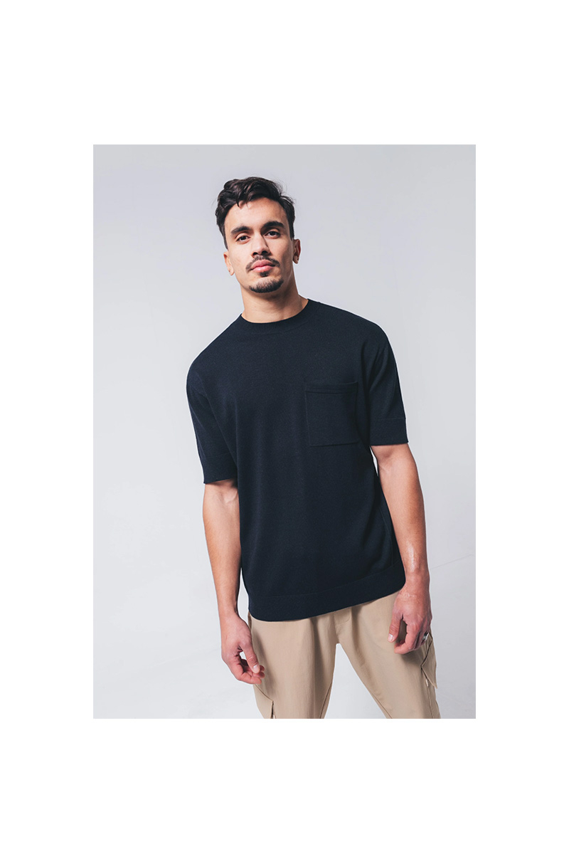 Aeden T-shirt Zander D-blauw