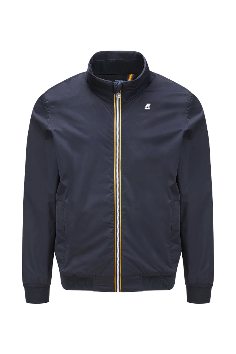 K-way Jas Amaury Strech Nylon Jersey D-blauw