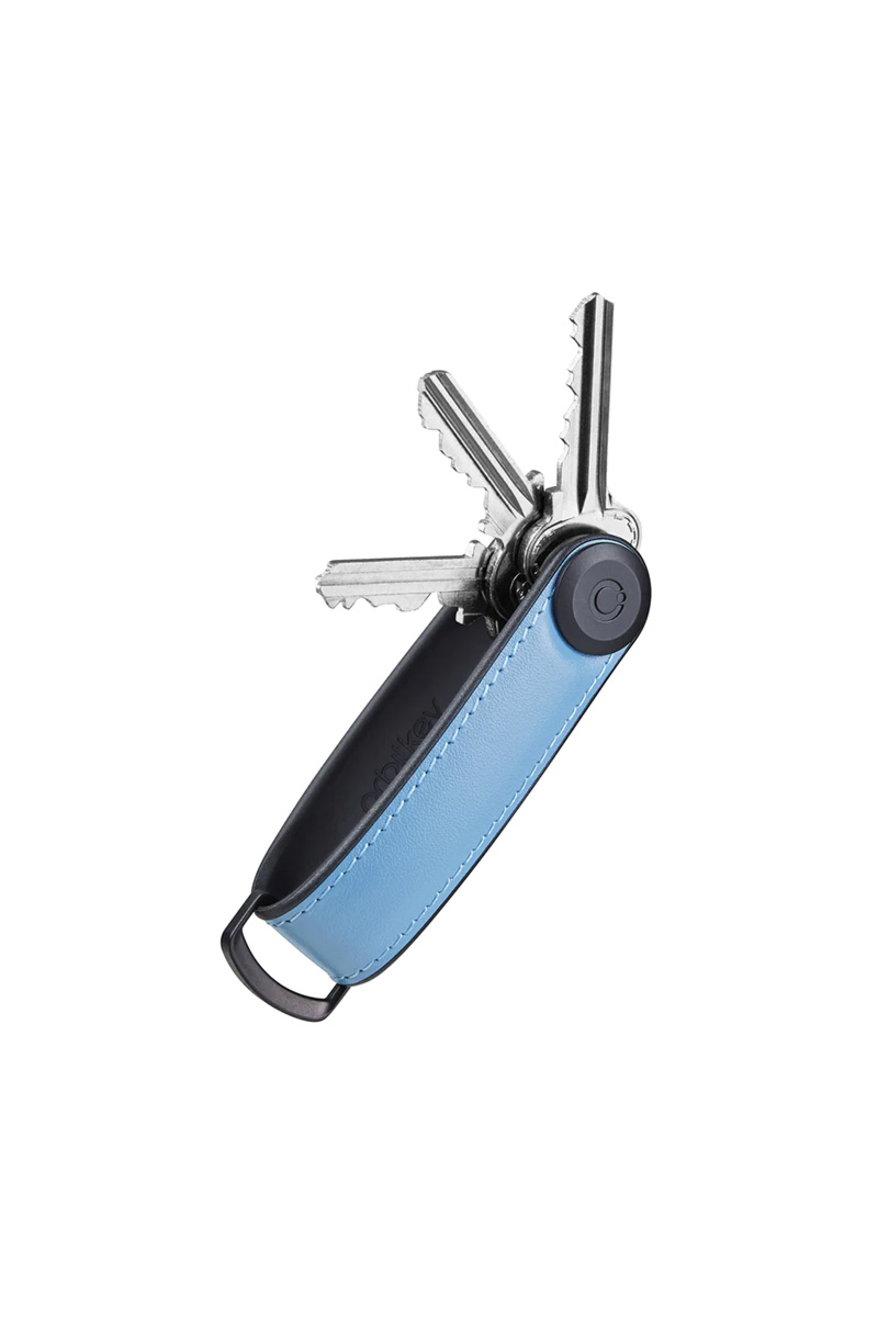Orbitkey Gadget Leather Hybrid Key Organizer Blauw