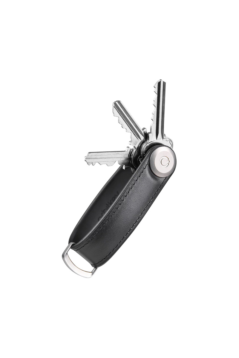 Orbitkey Gadget Leather Hybrid Key Organizer Zwart