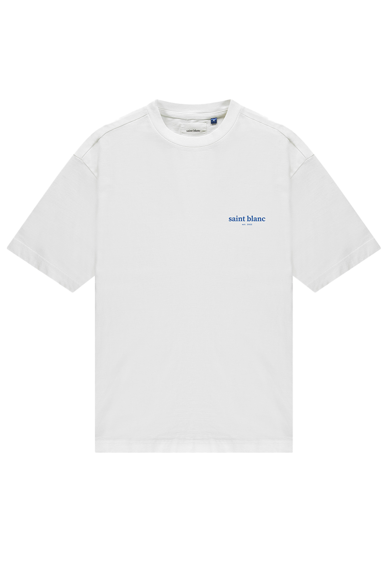 Saint Blanc T-shirt No.1 Tee L-blauw