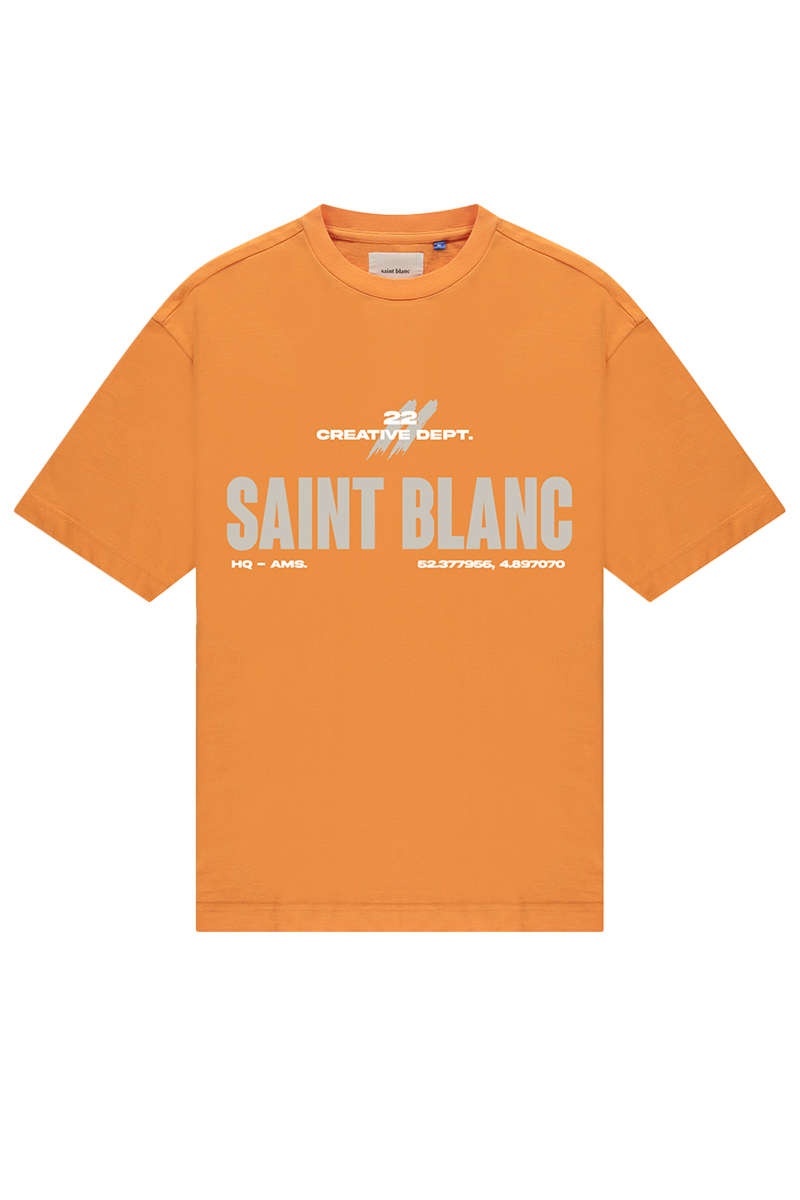 Saint Blanc T-shirt Twenty Two Tee Oranje