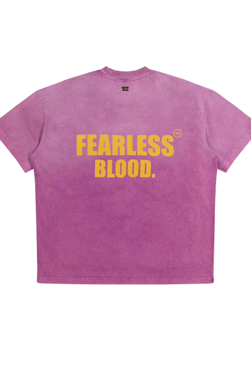 Fearless Blood T-shirt Fb-tee-02  Paars
