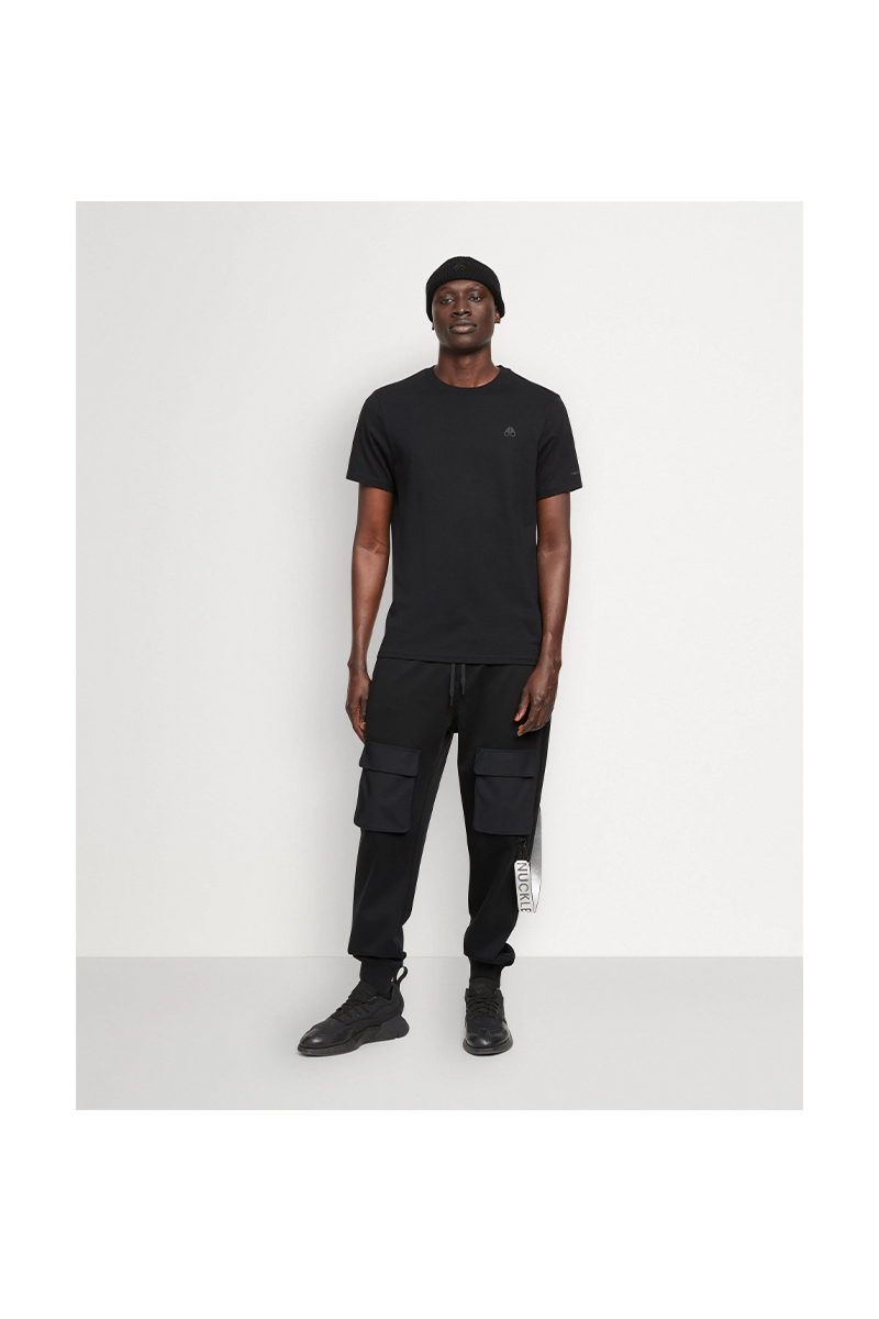 Moose Knuckles T-shirt Satellite Tee Zwart