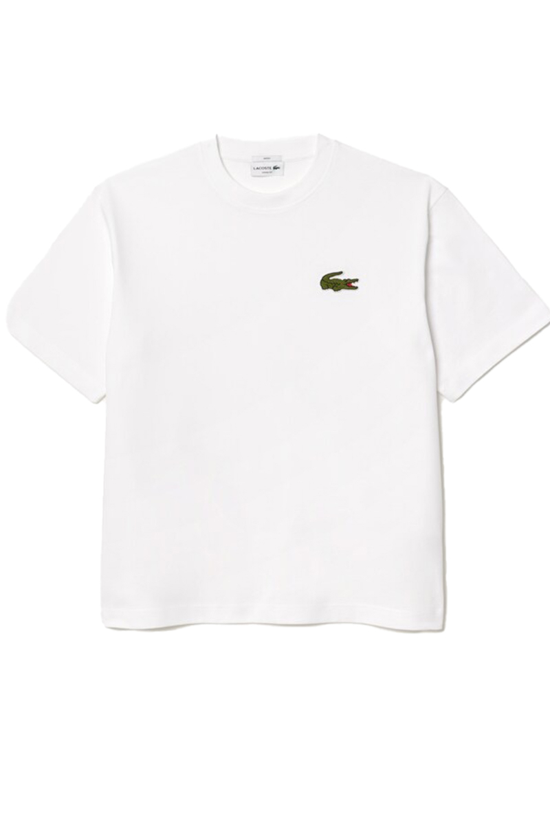 Lacoste t shirt wit deals