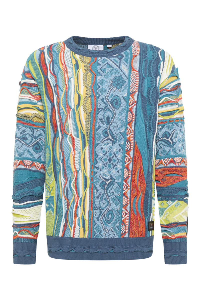 Carlo Colucci Trui C12505 Multi Blauw