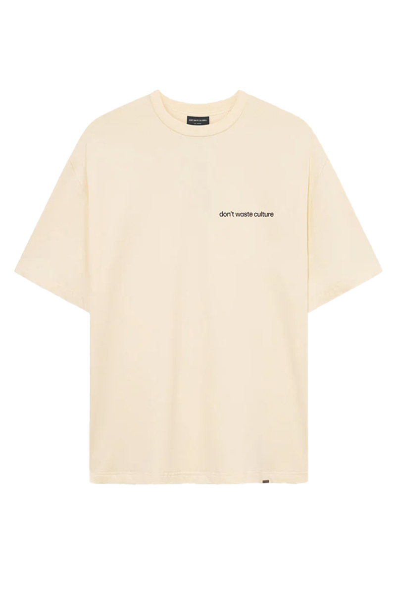 Don't Waste Culture T-shirt Javier T-shirt Beige