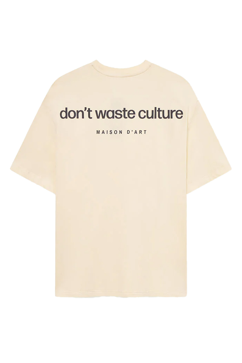 Don't Waste Culture T-shirt Javier T-shirt Beige
