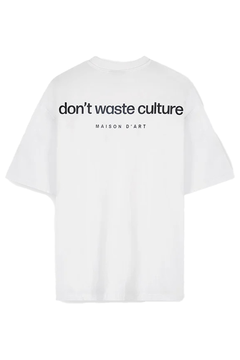 Don't Waste Culture T-shirt Nia T-shirt Wit