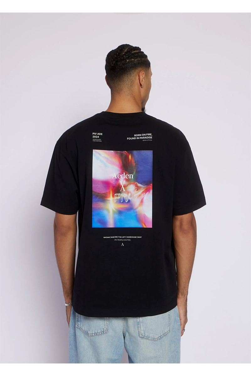 Aeden T-shirt Aeden X Piv Tee Zwart