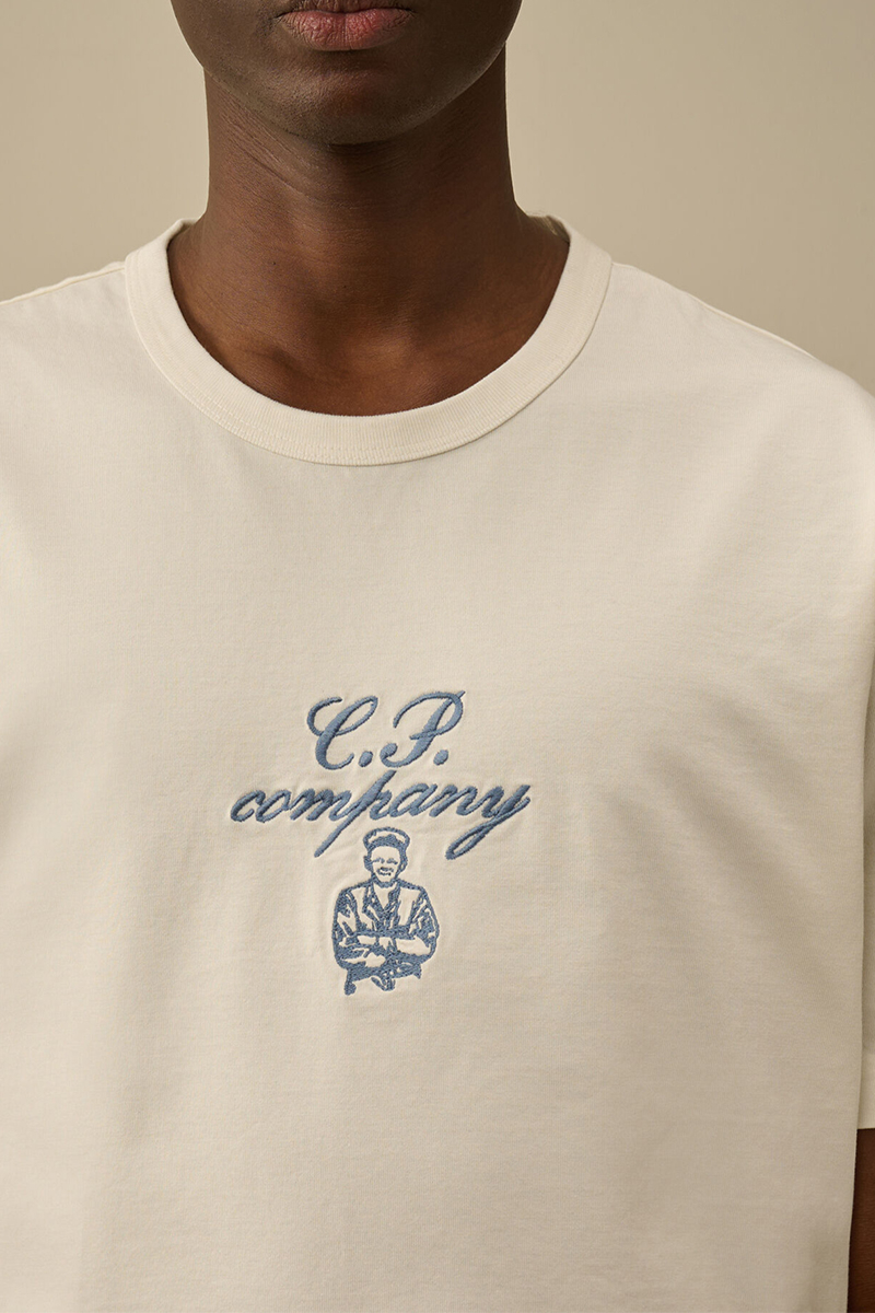 Cp Company T-shirt 18cmts109a Off White