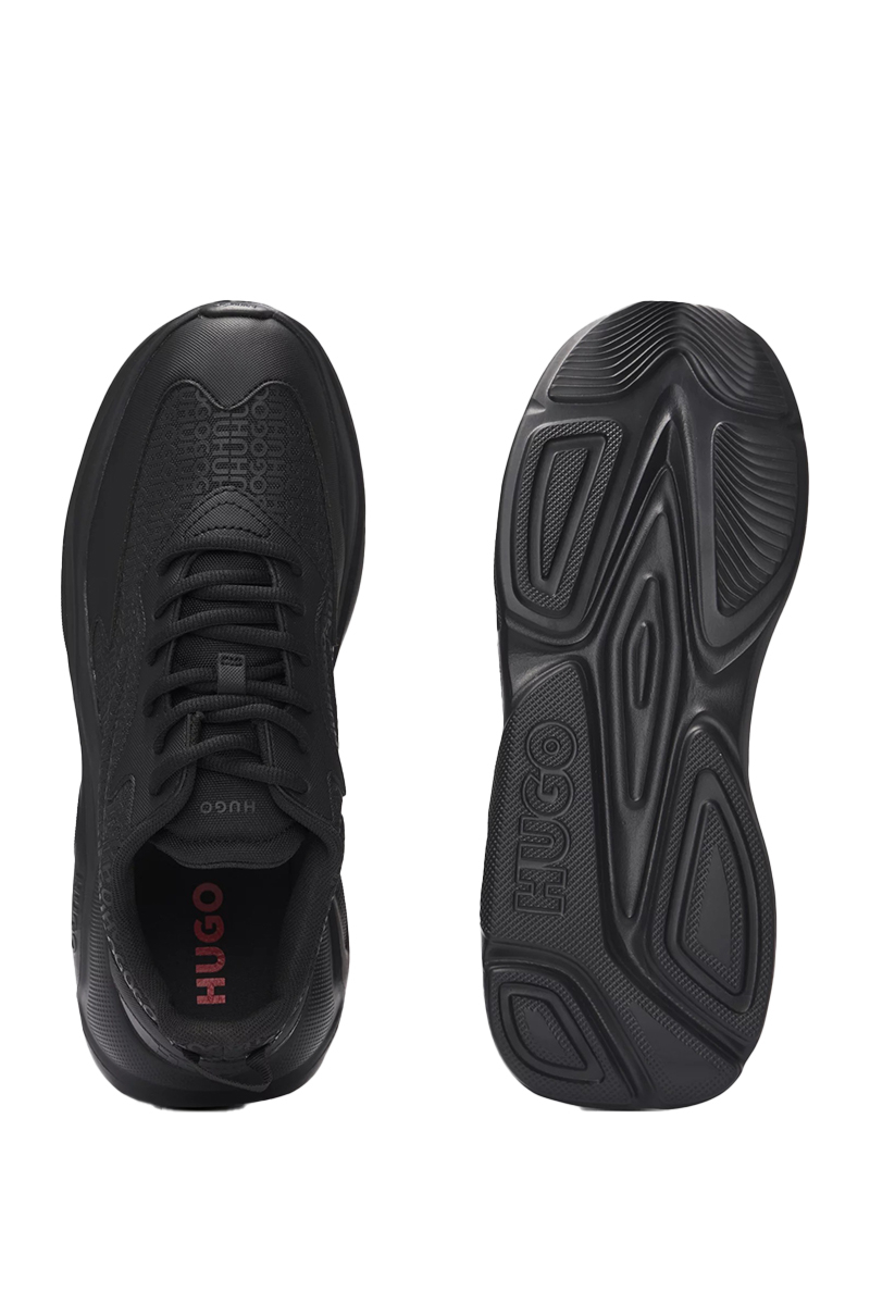 Hugo Boss Schoenen Leon_runn_mono Zwart