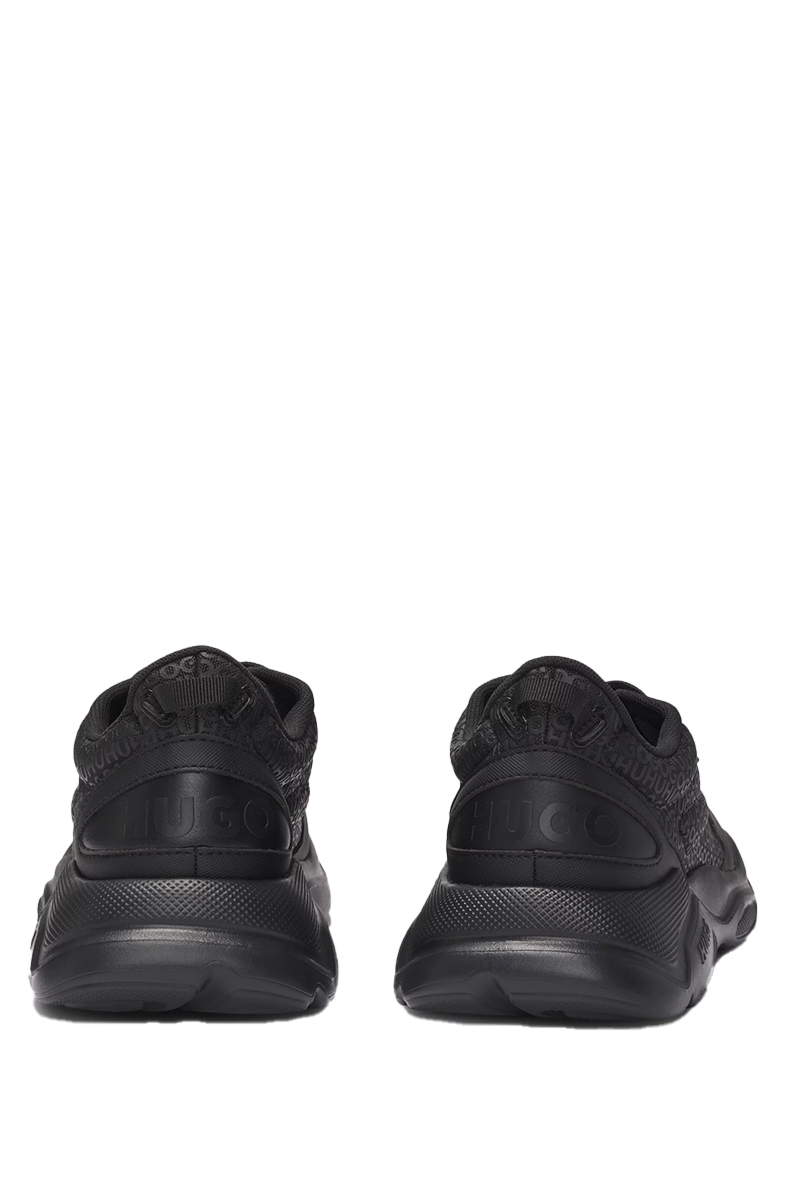 Hugo Boss Schoenen Leon_runn_mono Zwart