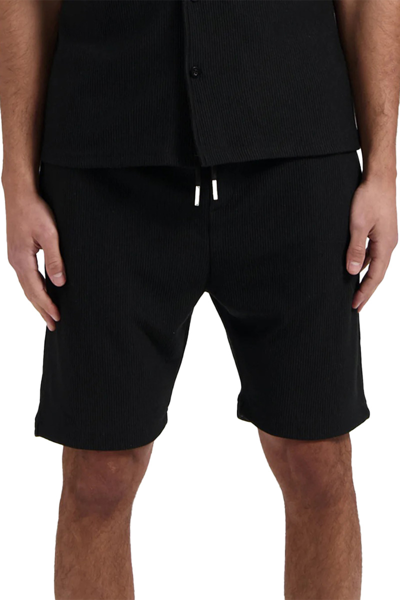 Croyez Short Croyez Ribbed Shorts Zwart