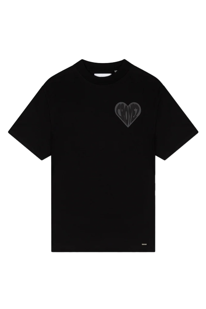 Croyez T-shirt Croyez Puffed Heart T-shirt Zwart