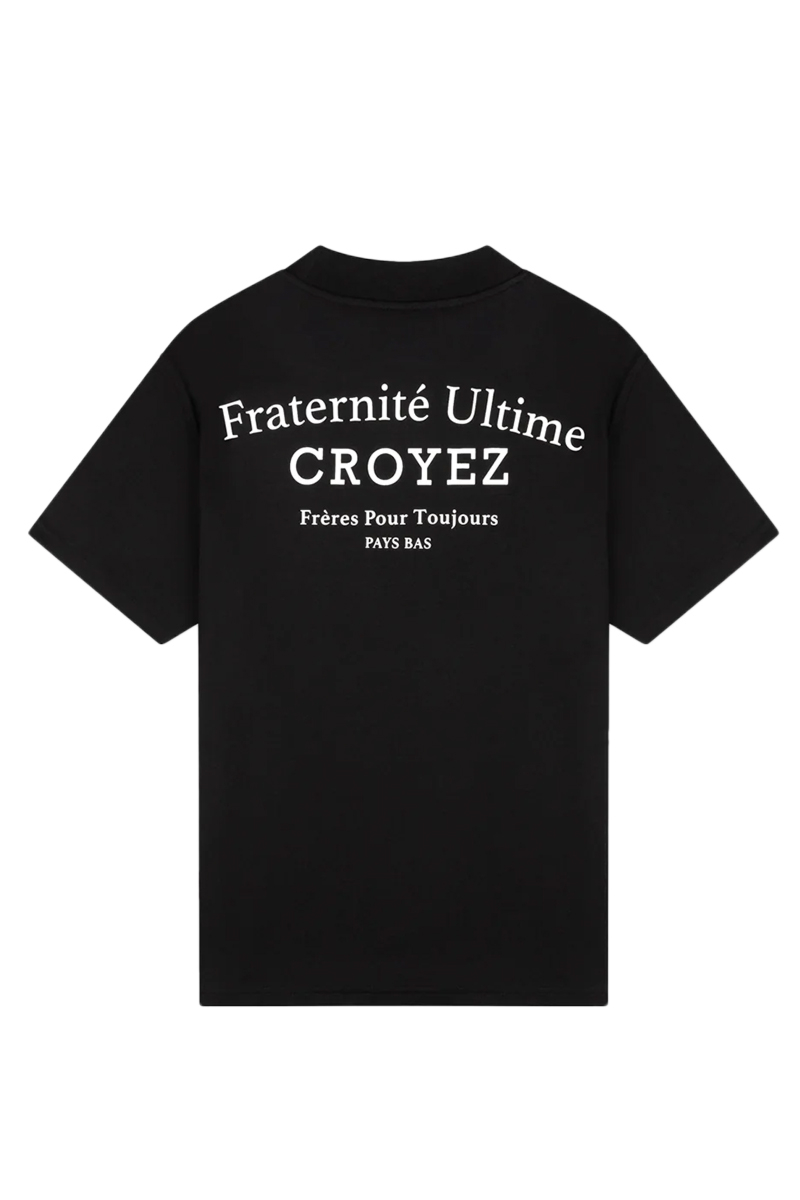 Croyez T-shirt Croyez Fraternite T-shirt Zwart