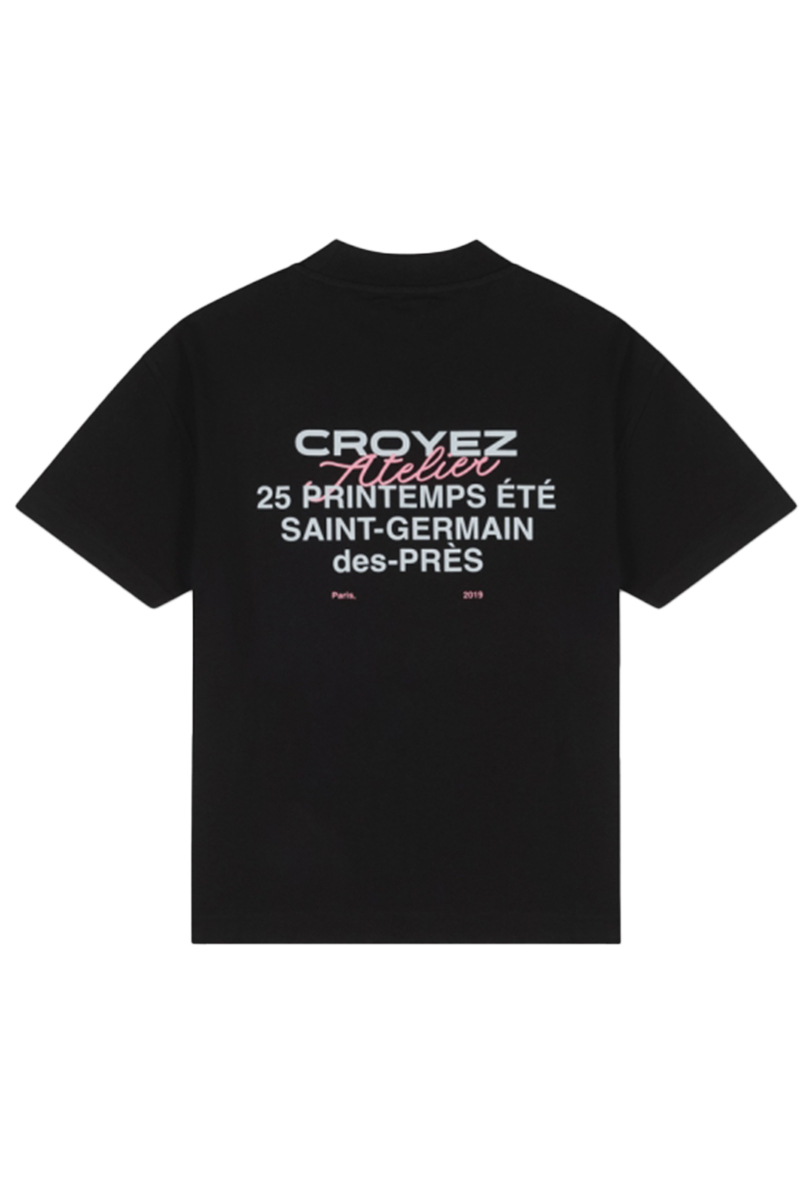 Croyez T-shirt Croyez Printemps T-shirt Zwart