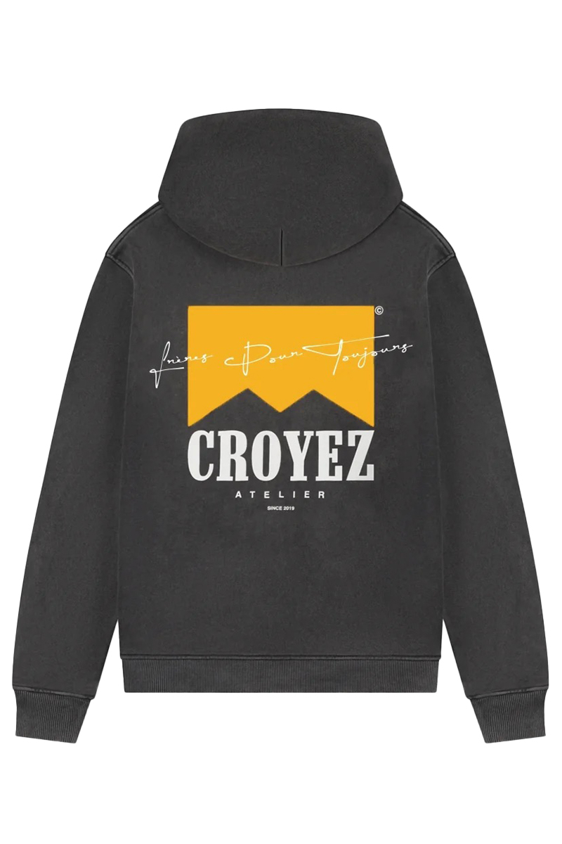 Croyez Sweater Croyez Fumes Zip Hoodie L-blauw