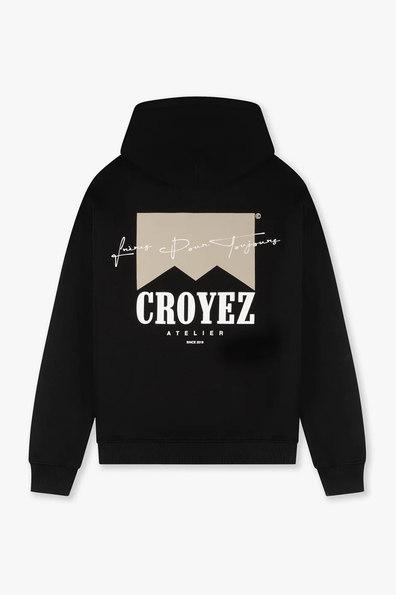 Croyez Sweater Croyez Fumes  Hoodie Zwart