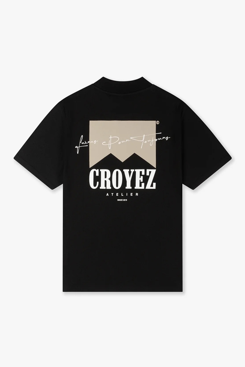 Croyez T-shirt Croyez Fumes  T-shirt Zwart