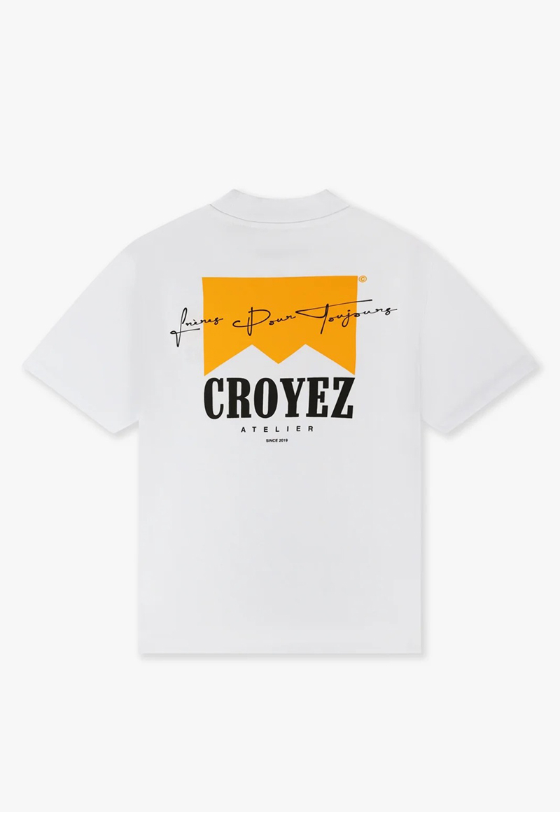 Croyez T-shirt Croyez Fumes  T-shirt Wit