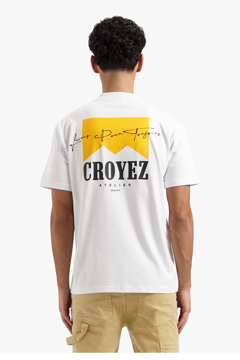 Croyez T-shirt Croyez Fumes  T-shirt Wit