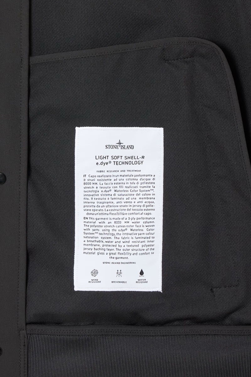 Stone Island Jas 4100090 Soa22 Zwart