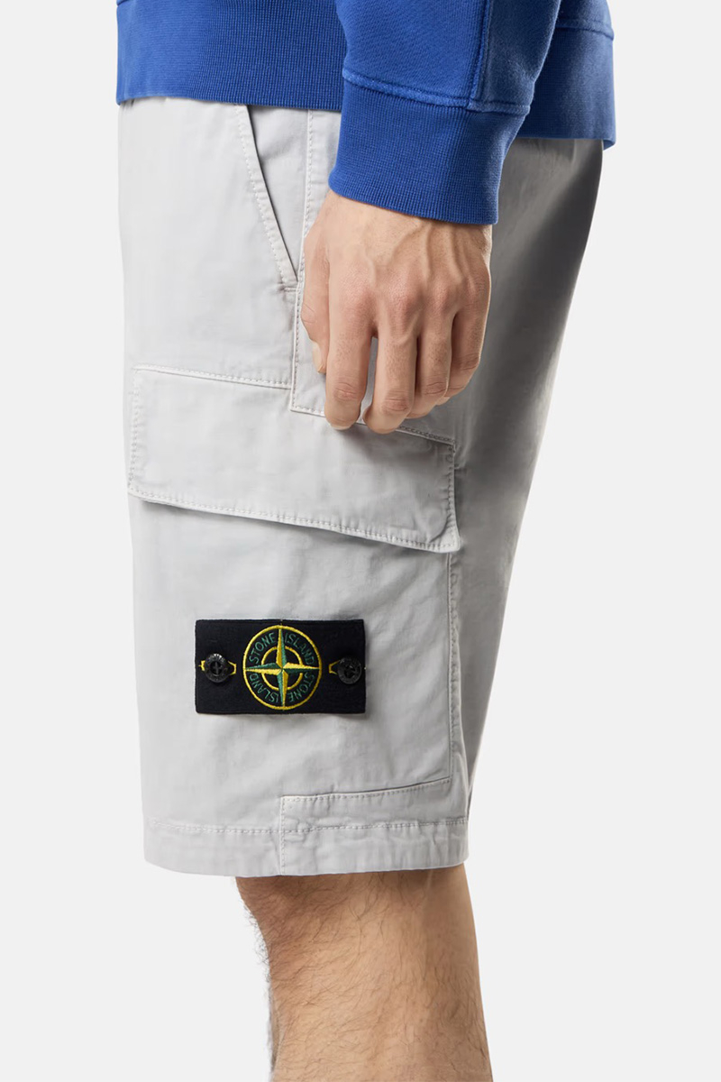 Stone Island Short L100l12 S0004 Grijs