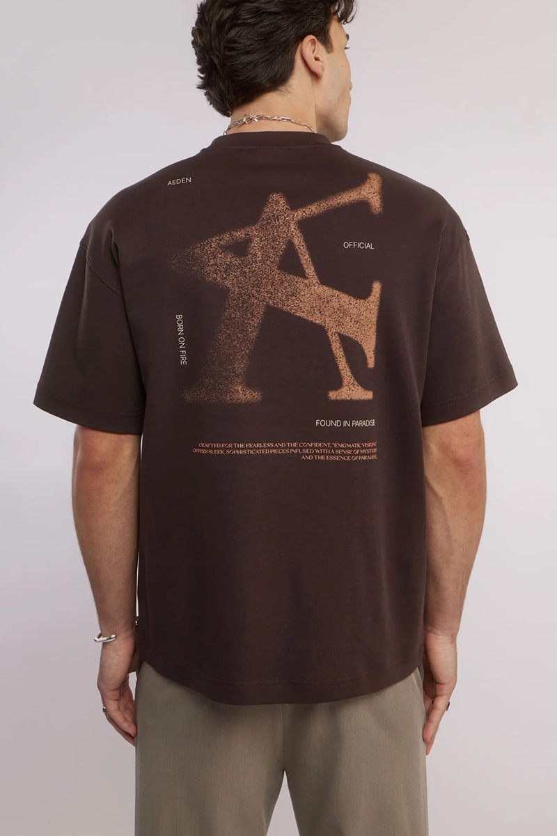 Aeden T-shirt Paulo Tee D-bruin