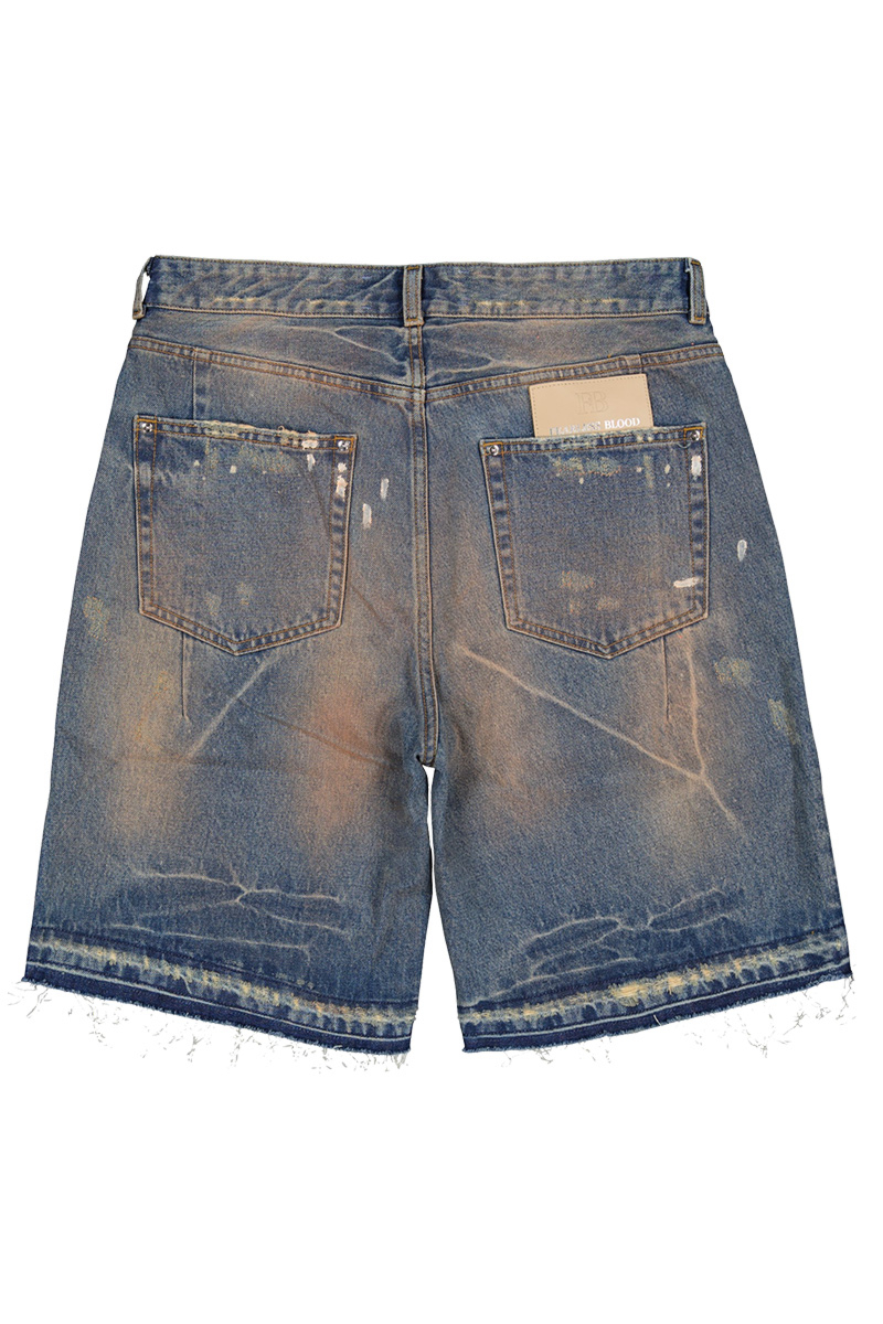Fearless Blood Short Fb-denim Short Blauw