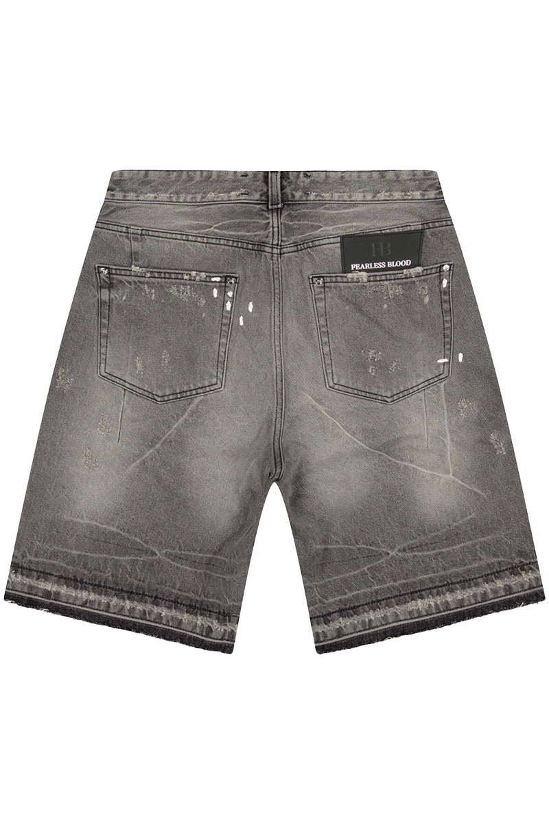 Fearless Blood Short Fb-denim Short D-grijs