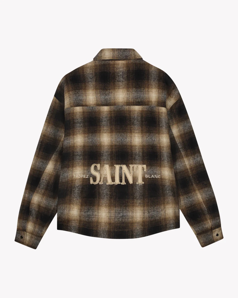 Saint Blanc Shirt Flannel Bruin